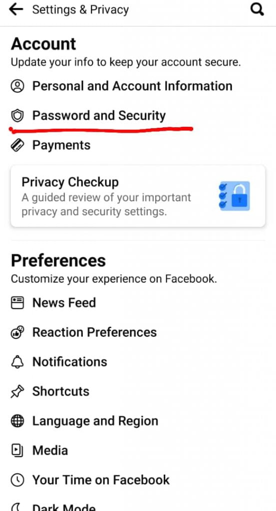 facebook security