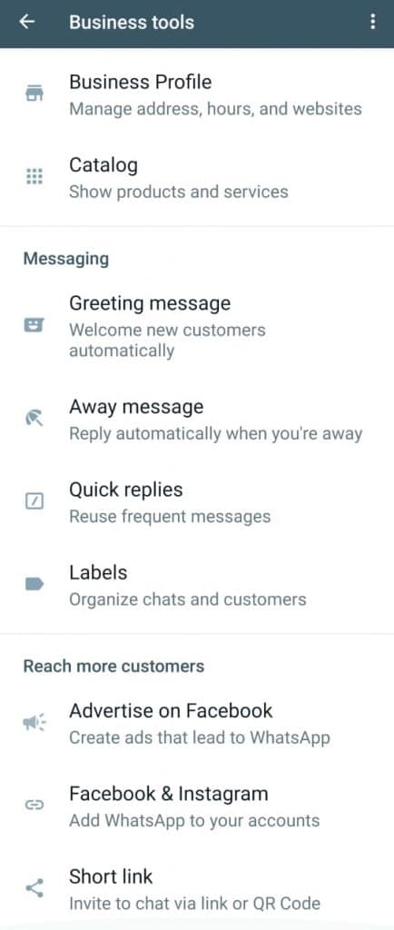 Whatsapp business shots